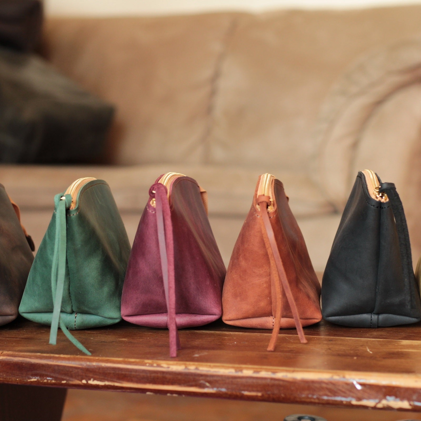  leather cosmetic bag