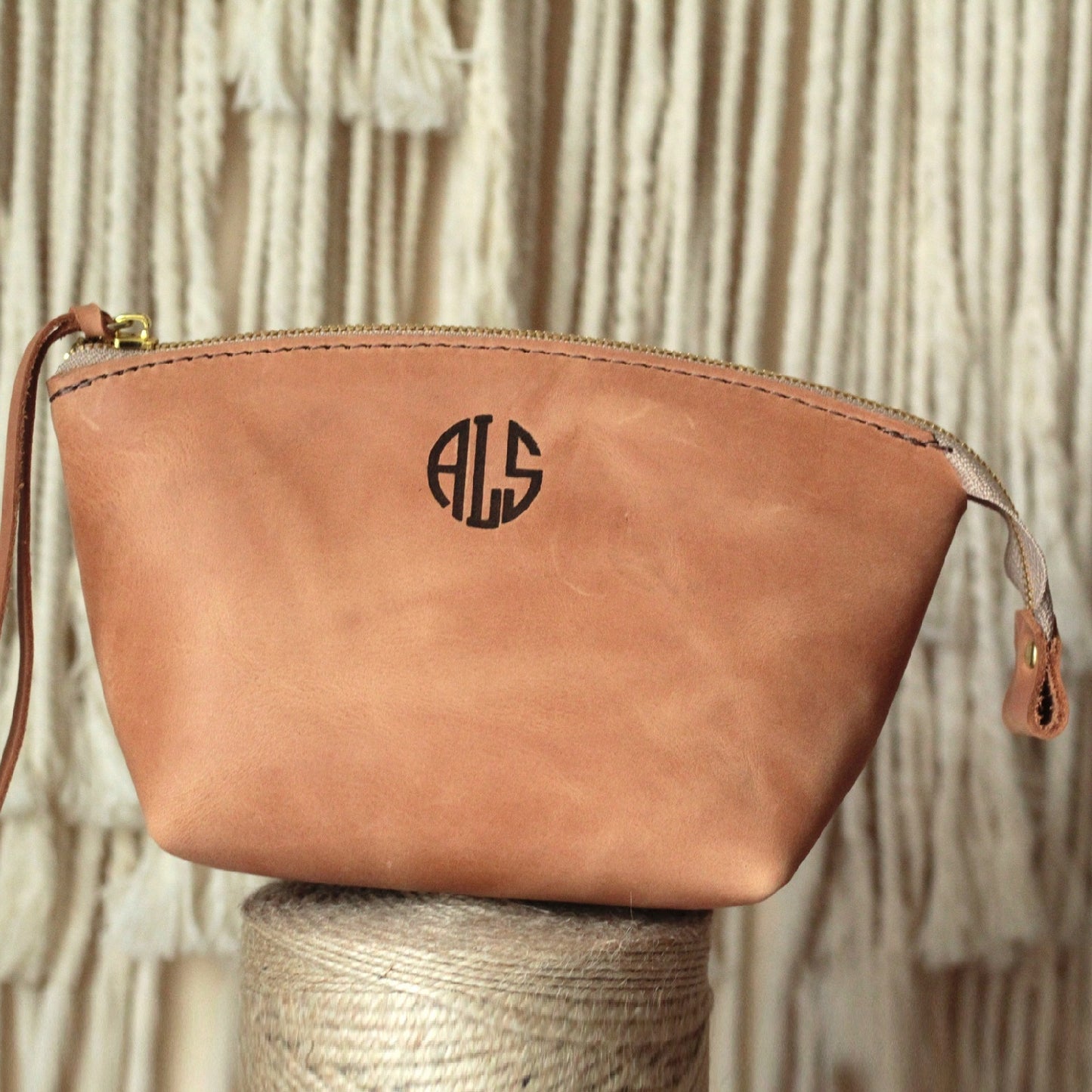 leather cosmetic bag