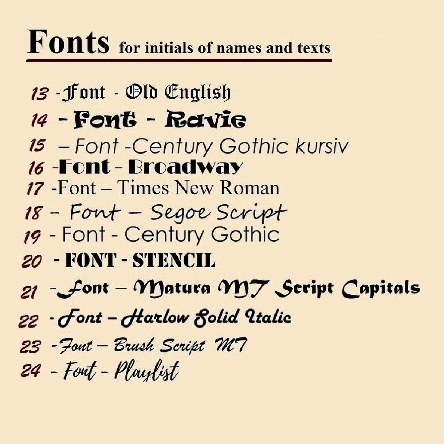 font