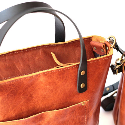  leather bag tote