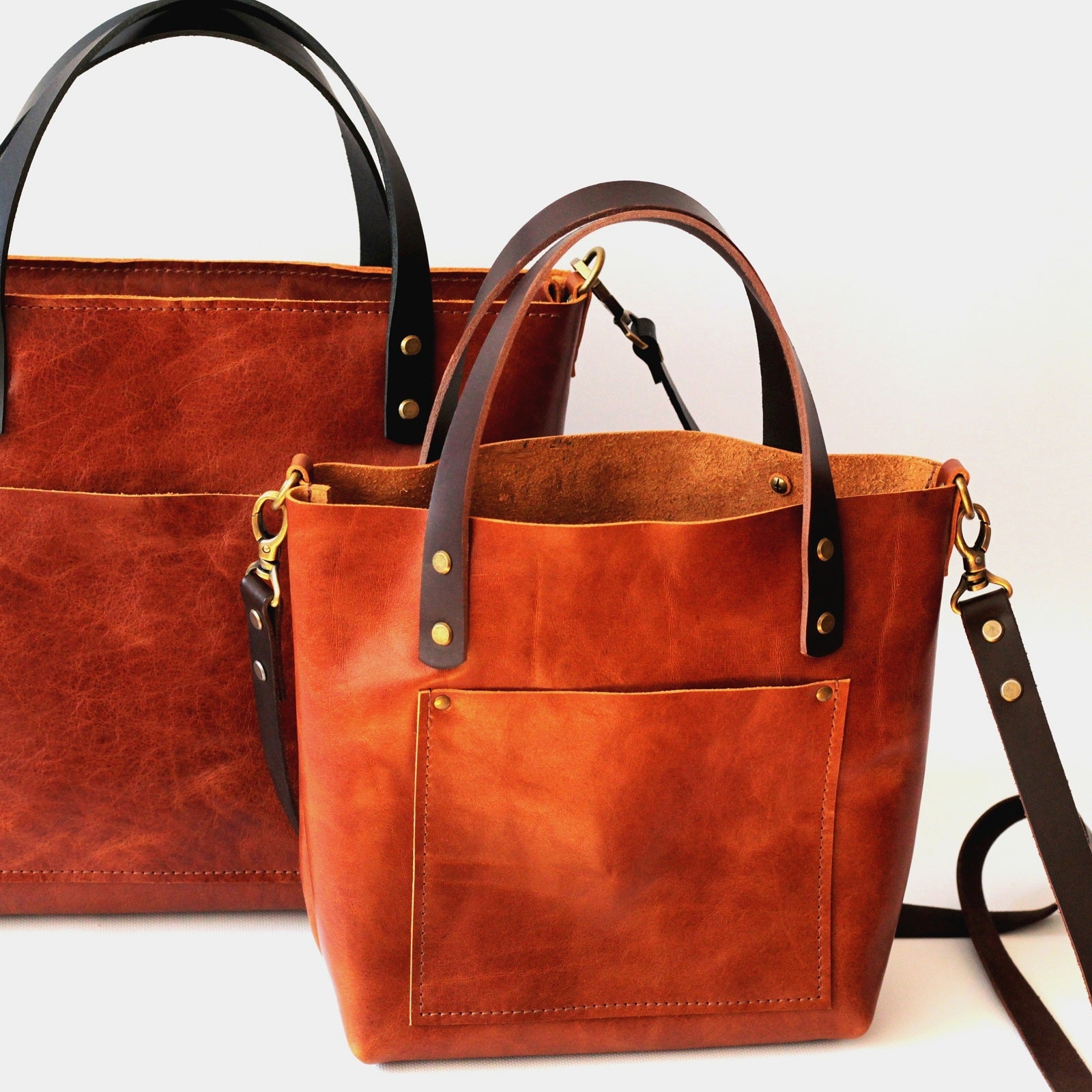 leather tote bag 