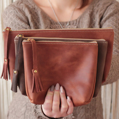  leather cosmetic bag 